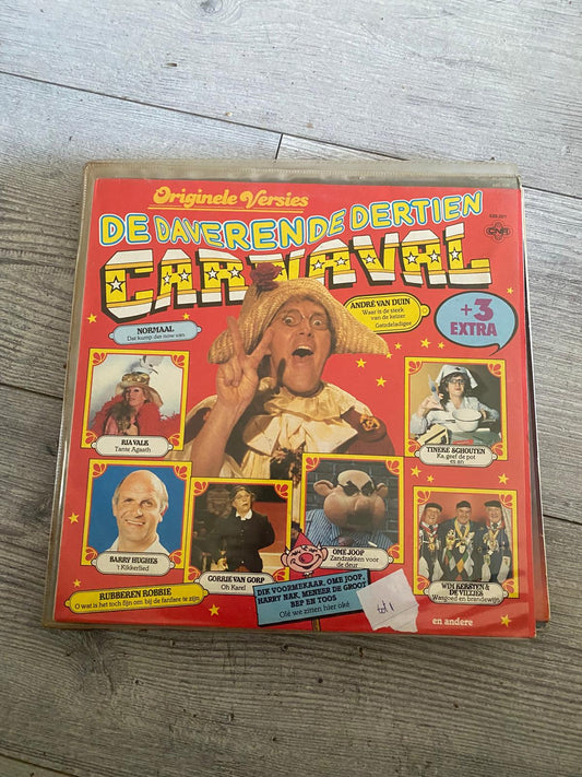 Various – De Daverende Dertien Carnaval (CNR, LP, 1977‑78)