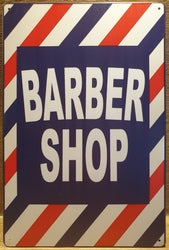 Barber Shop - Emaillebord