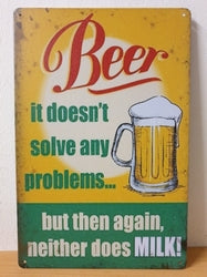 Beer Doesn't Solve Any Problems - Emaillebord