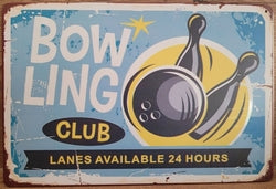Bowling Club - Emaillebord