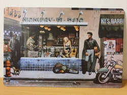 Highway 51 Elvis Marilyn James Dean - Emaillebord