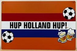 Hup Holland Hup Vlag - Emaillebord