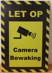 Camera Bewaking - Emaillebord
