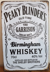 Peaky Blinders Whiskey - Emaillebord