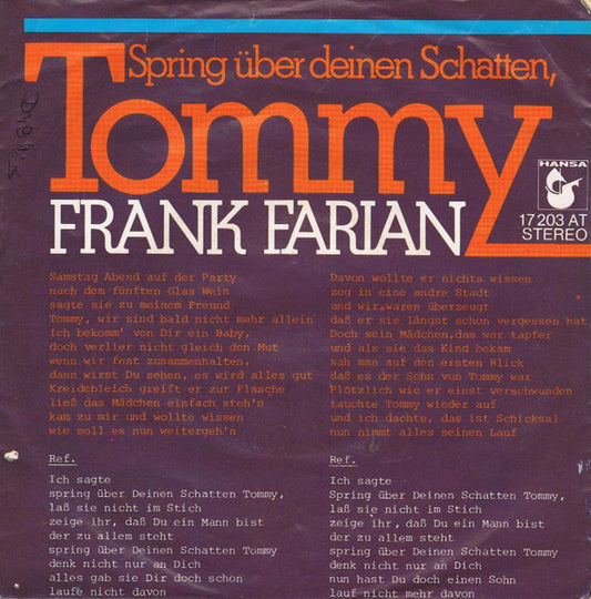 Frank Farian – Spring über deinen Schatten