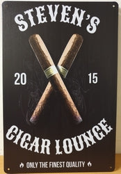 Steven's Cigar Lounge - Emaillebord